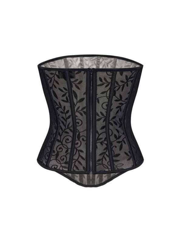 black casual corset top corsetstop.com