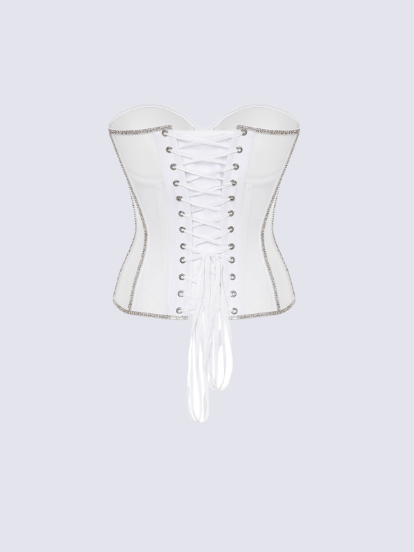 mesh rhinestone corset corsetstop.com