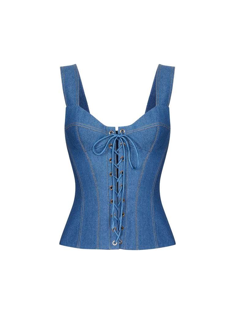 Denim Corset corsetstop.com