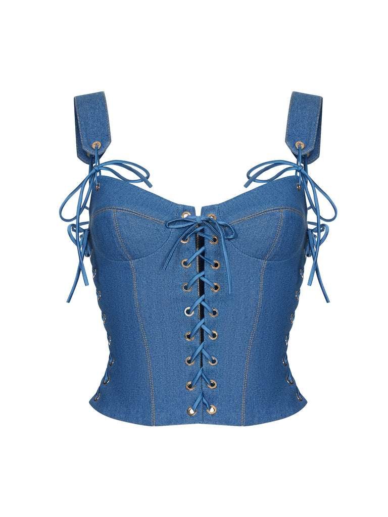 Denim Corset corsetstop.com