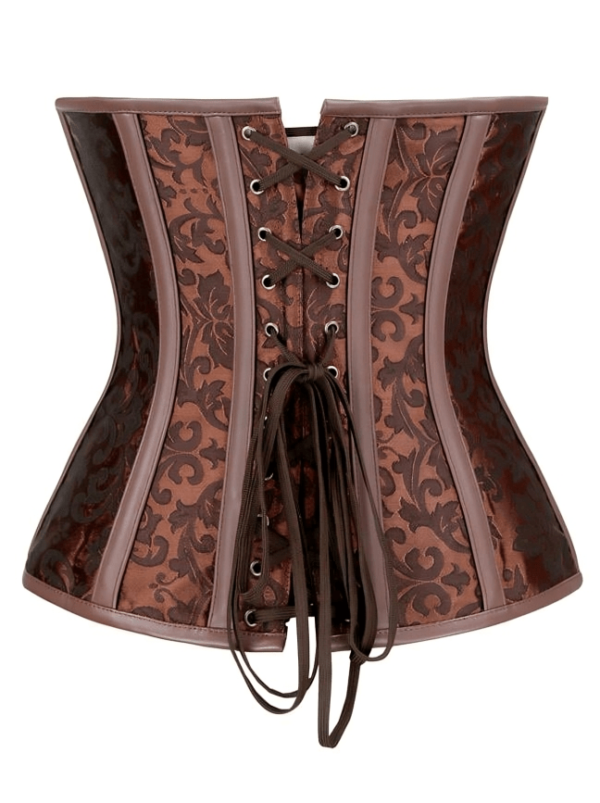 Steampunk Gothic Jacquard Overbust Corset corsetstop.com