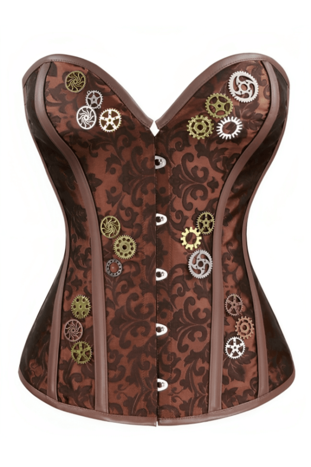 Steampunk Gothic Jacquard Overbust Corset corsetstop.com