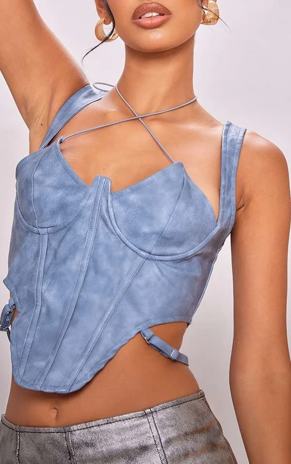 faux leather corset top corsetstop.com