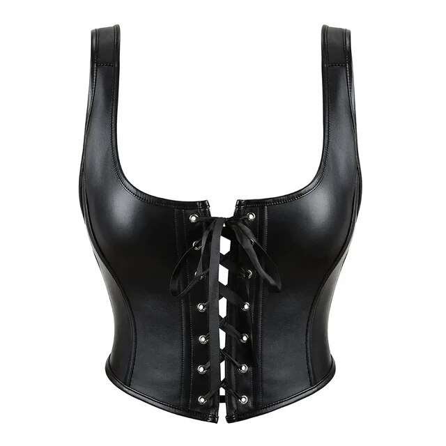 faux leather corset corsetstop.com