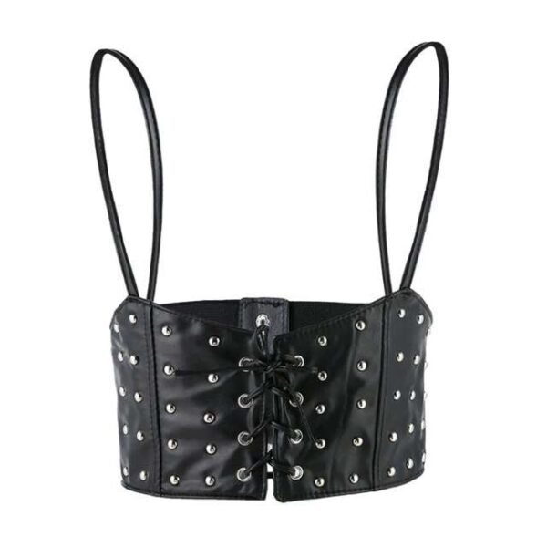 faux leather underbust corset corsetstop.com