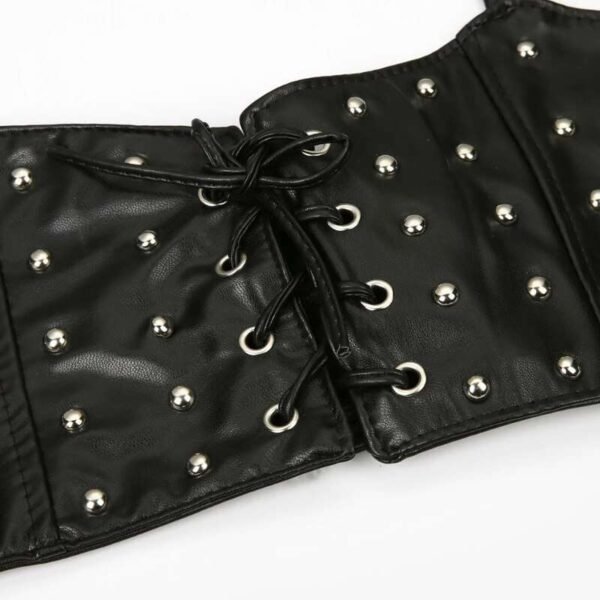 faux leather underbust corset corsetstop.com