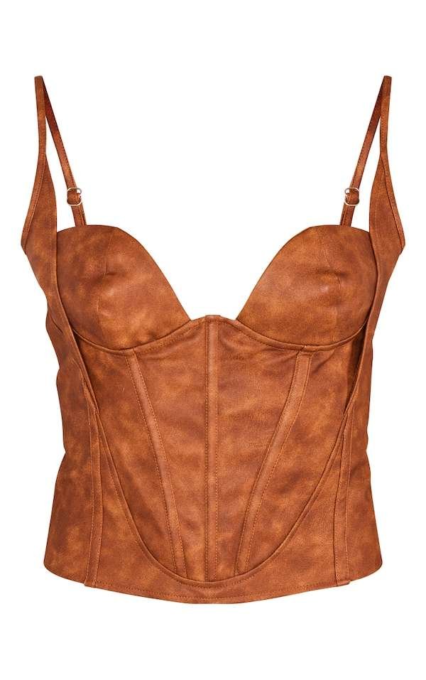 faux leather corset top corsetstop.com