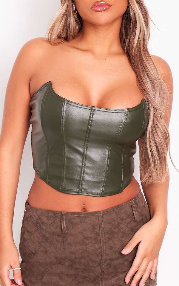 faux leather corset top corsetstop.com