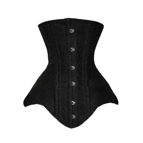 Long torso steel boned corset
