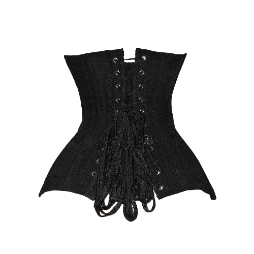 Long torso steel boned corset