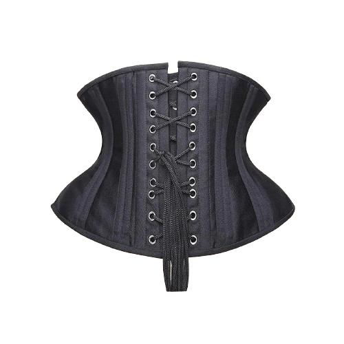 waspie short torso steel boned corset