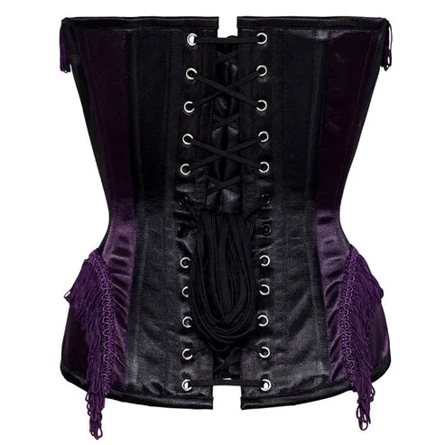 Waist Reducing Overbust Satin Corset corsetstop.com