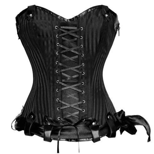 Gothic Fashion Overbust Waist Trainer Corset