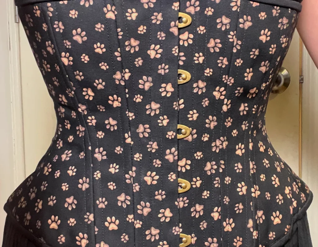 Paw Prints Overbust Hourglass Corset