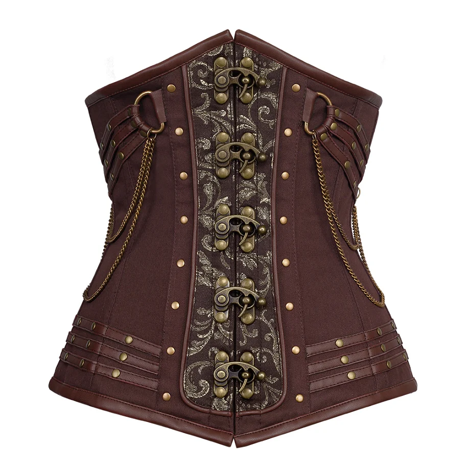 Barton Steampunk Cotton Underbust Corset Top