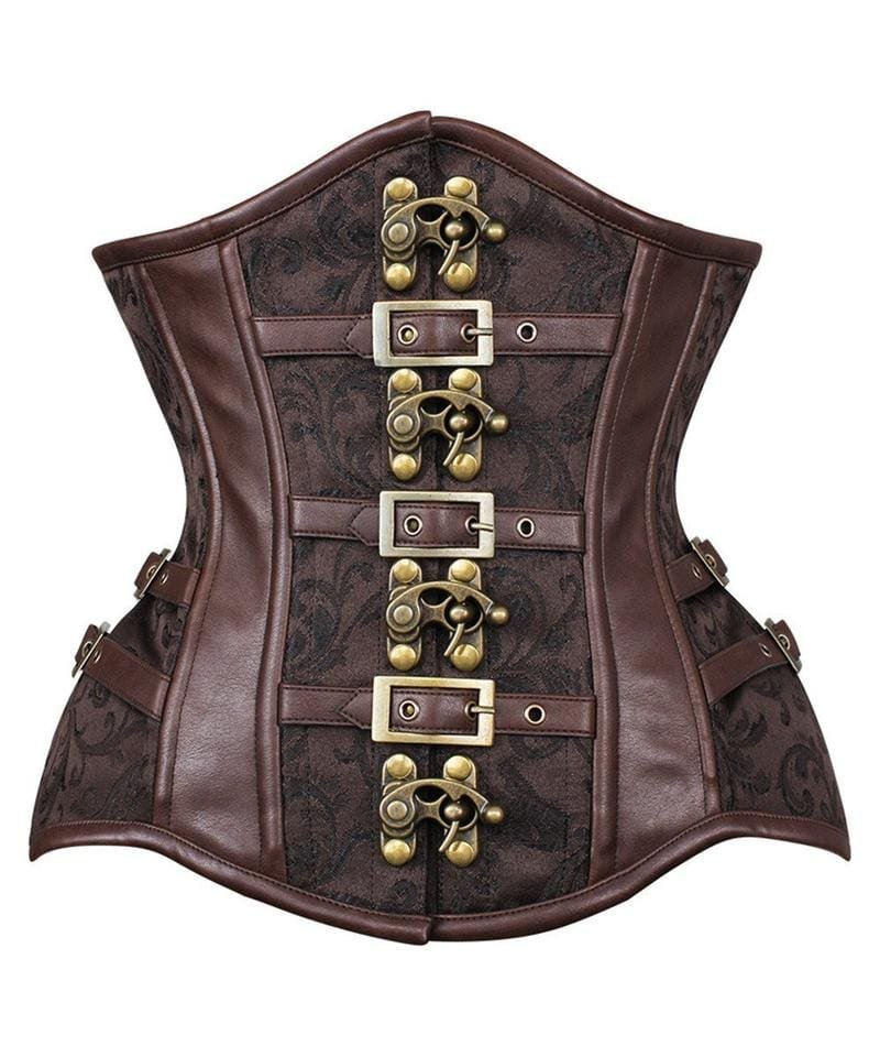 New Curvy Waist Trainer with Buckle in Brocade