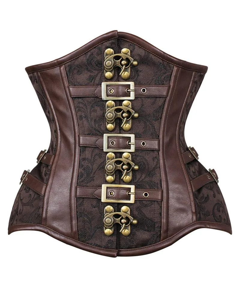 New Curvy Waist Trainer with Buckle in Brocade