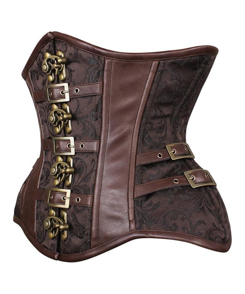 New Curvy Waist Trainer with Buckle in Brocade