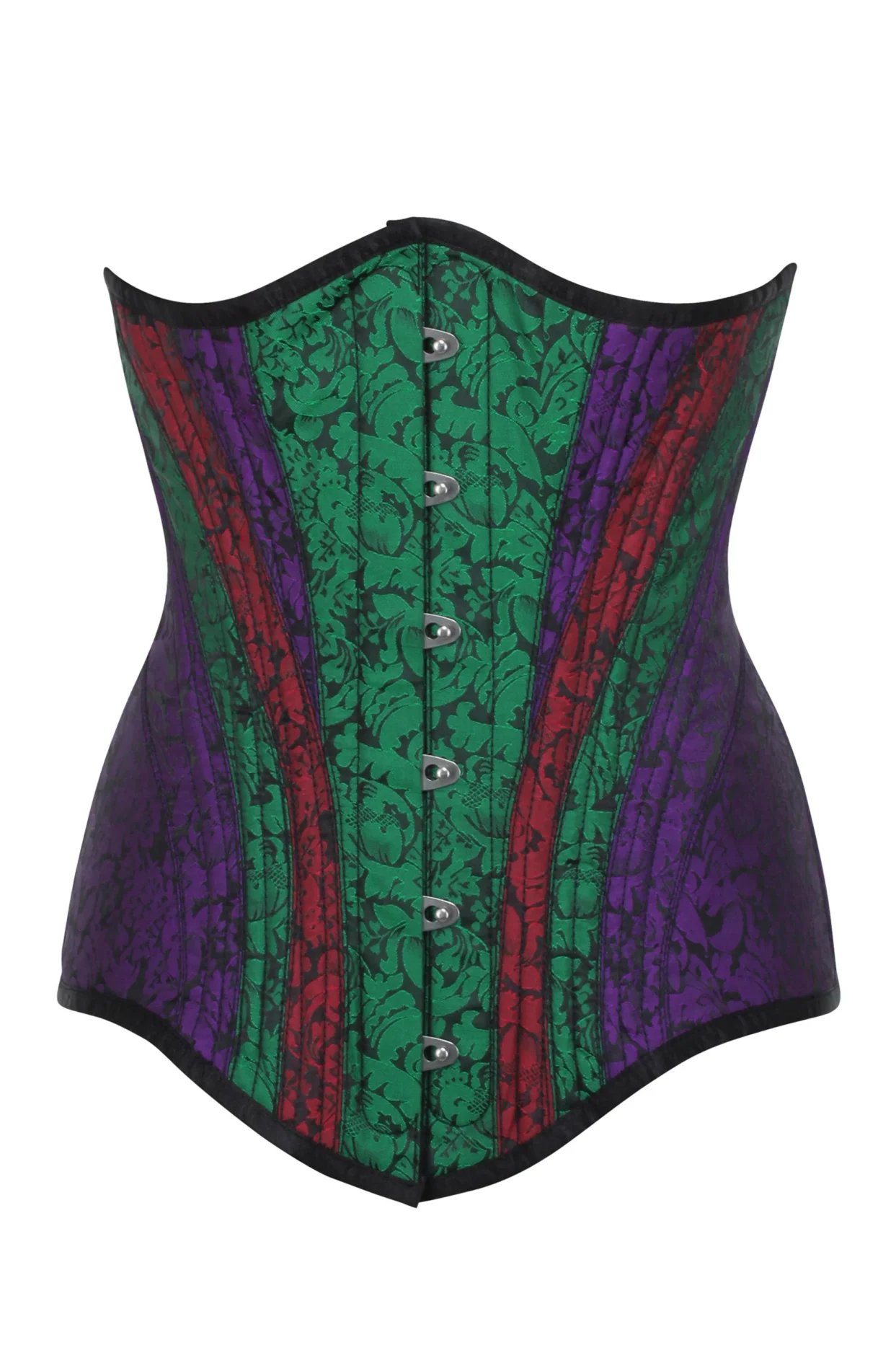 Multi-coloured Brocade Underbust Longline Corset