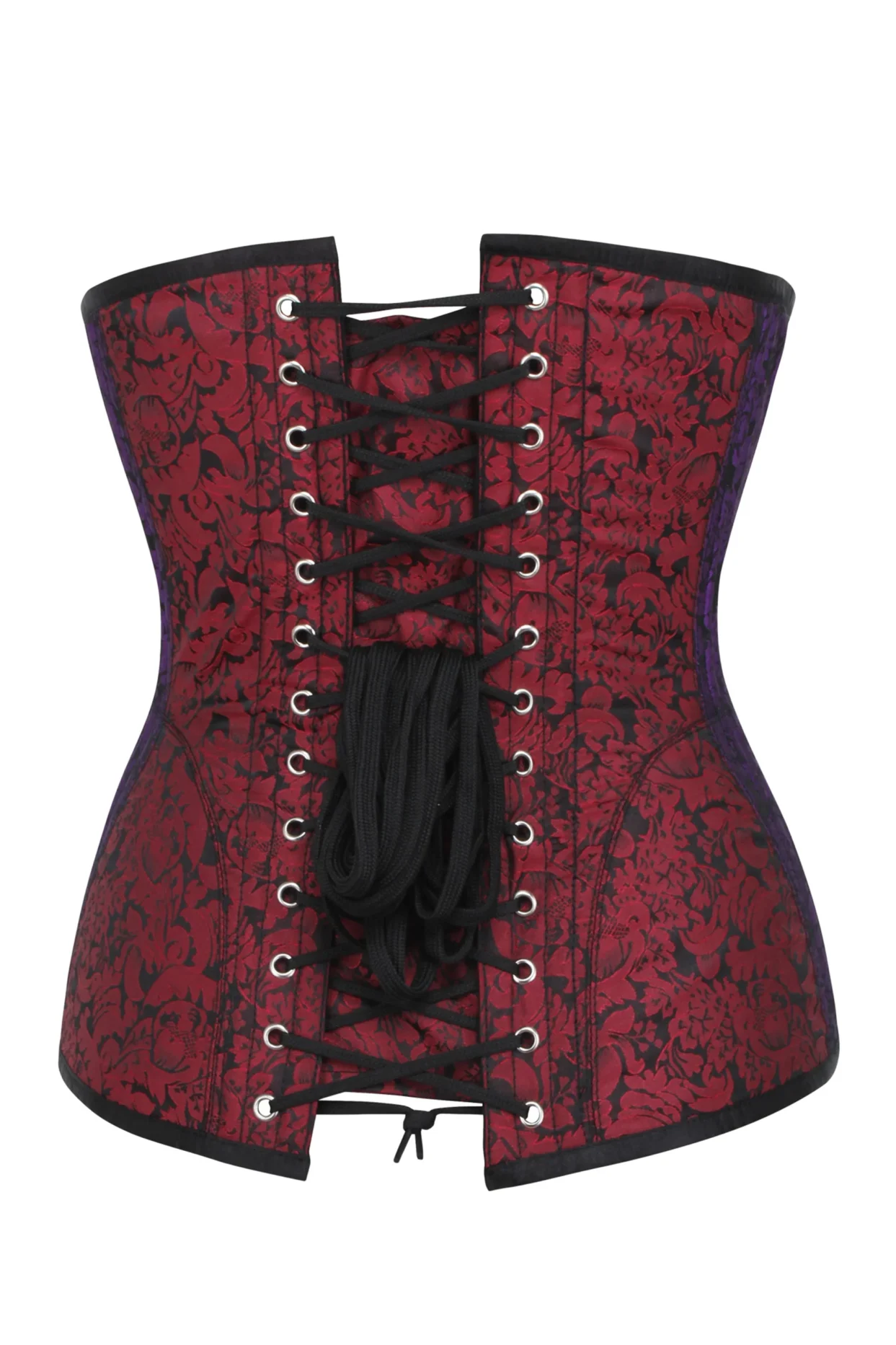 Multi-coloured Brocade Underbust Longline Corset