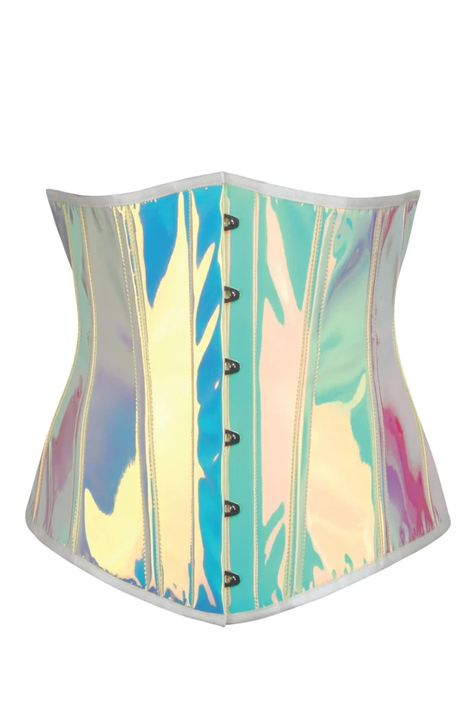 Longline Holographic PVC Underbust Corset
