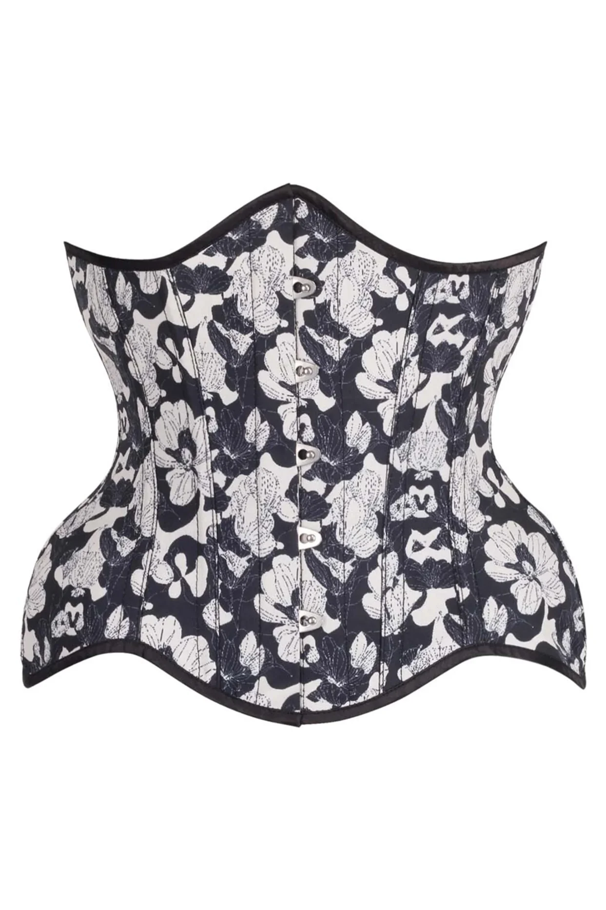 Underbust Plus Size Corset Floral Curvy Waist Cincher