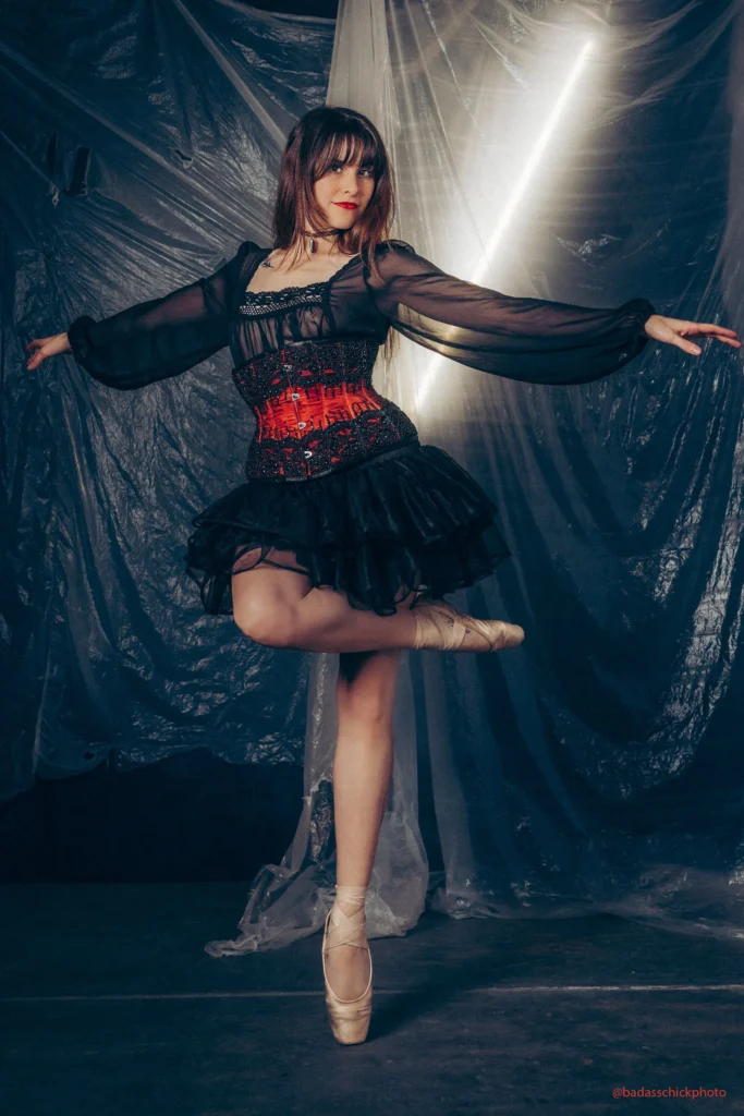 red underbust corset