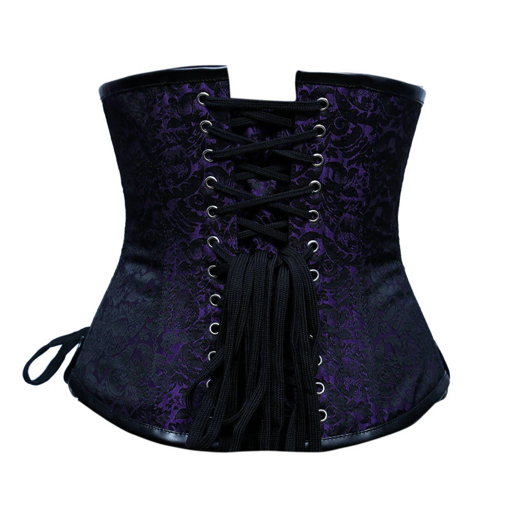 Steampunk Underbust Corset Top With Chains