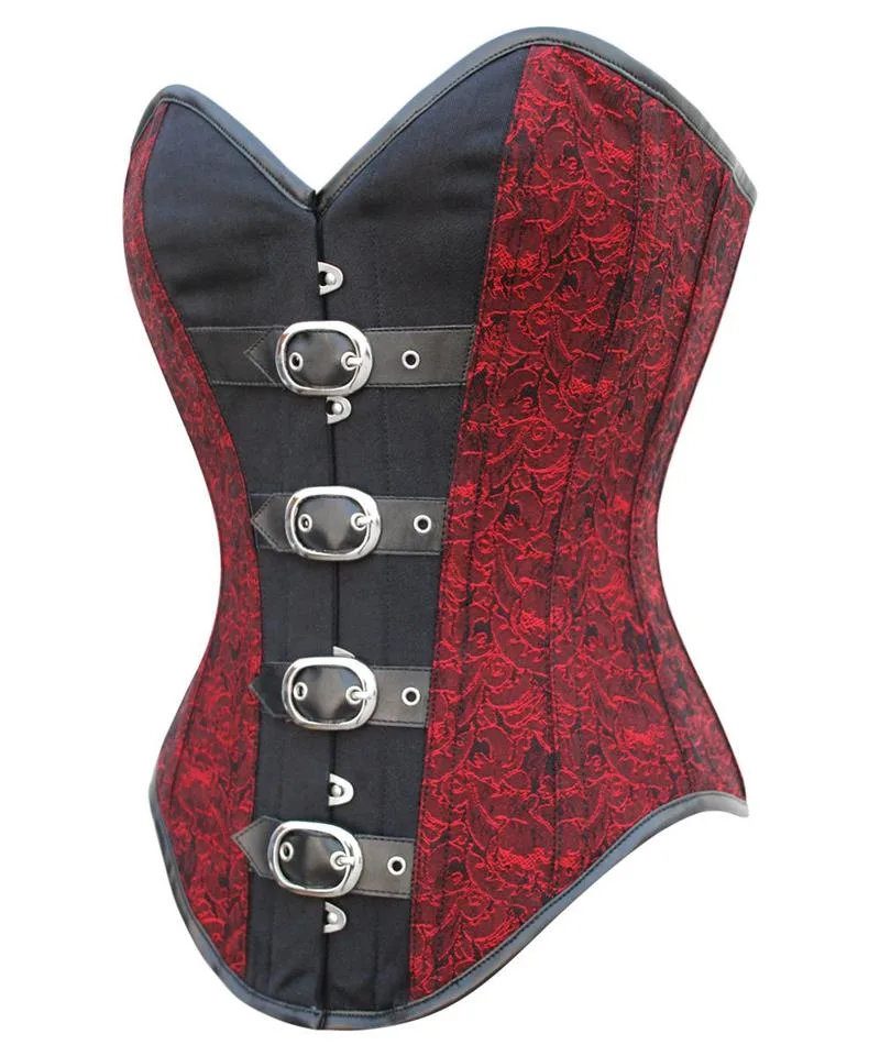 Park Instant Shape Gothic Buckle Up Overbust Corset Park Instant Shape Gothic Buckle Up Overbust Corset