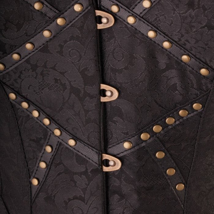 Ethan Brocade Corset with Shoulder Straps