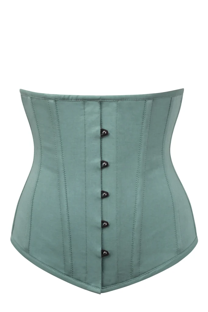 Sage Green Longline Plus Size Underbust Corset