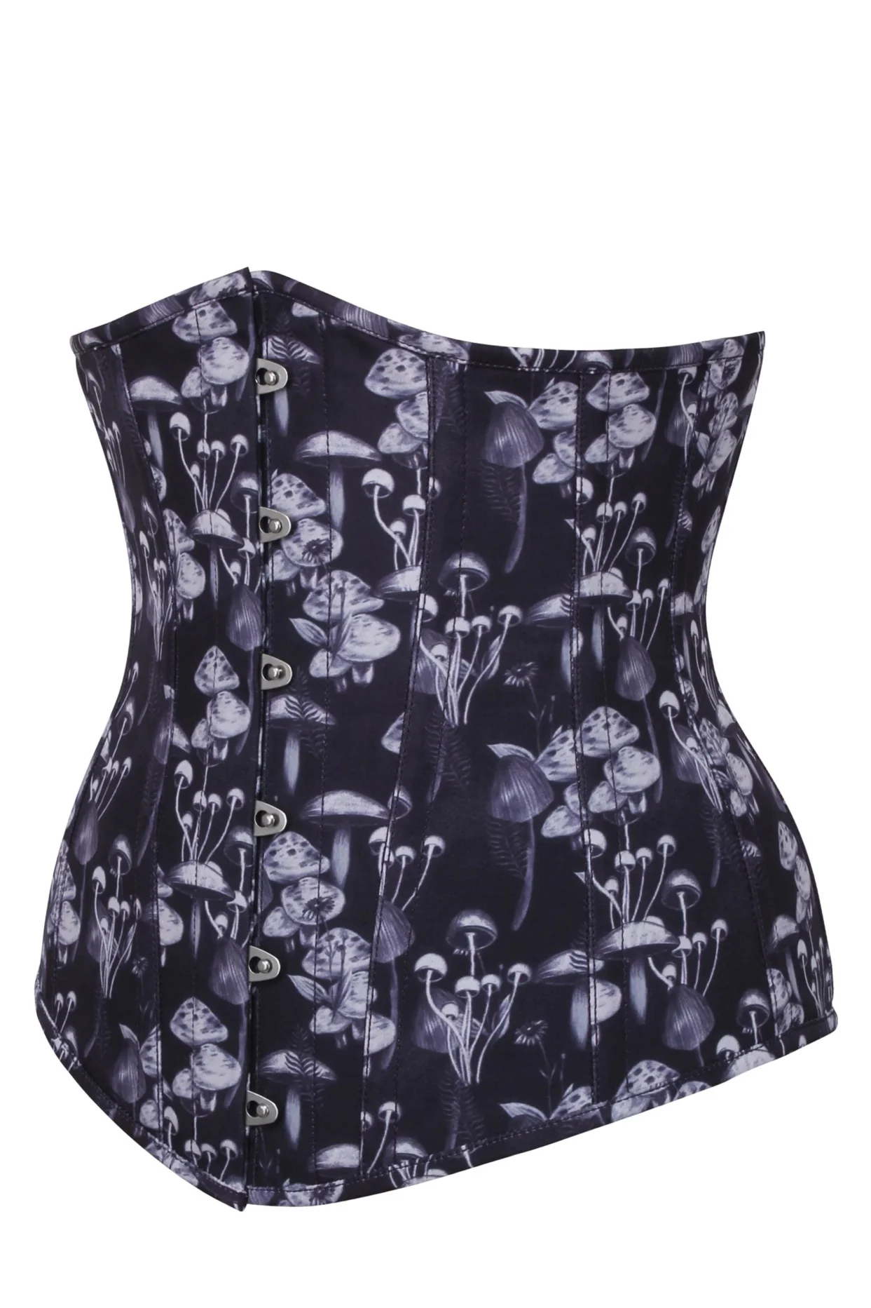 Wild Mushroom Printed Longline Underbust Corset