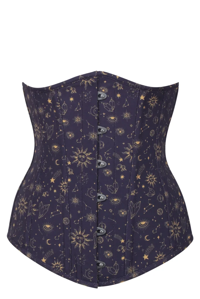 Cotton Printed Longline Underbust Plus Size Corset