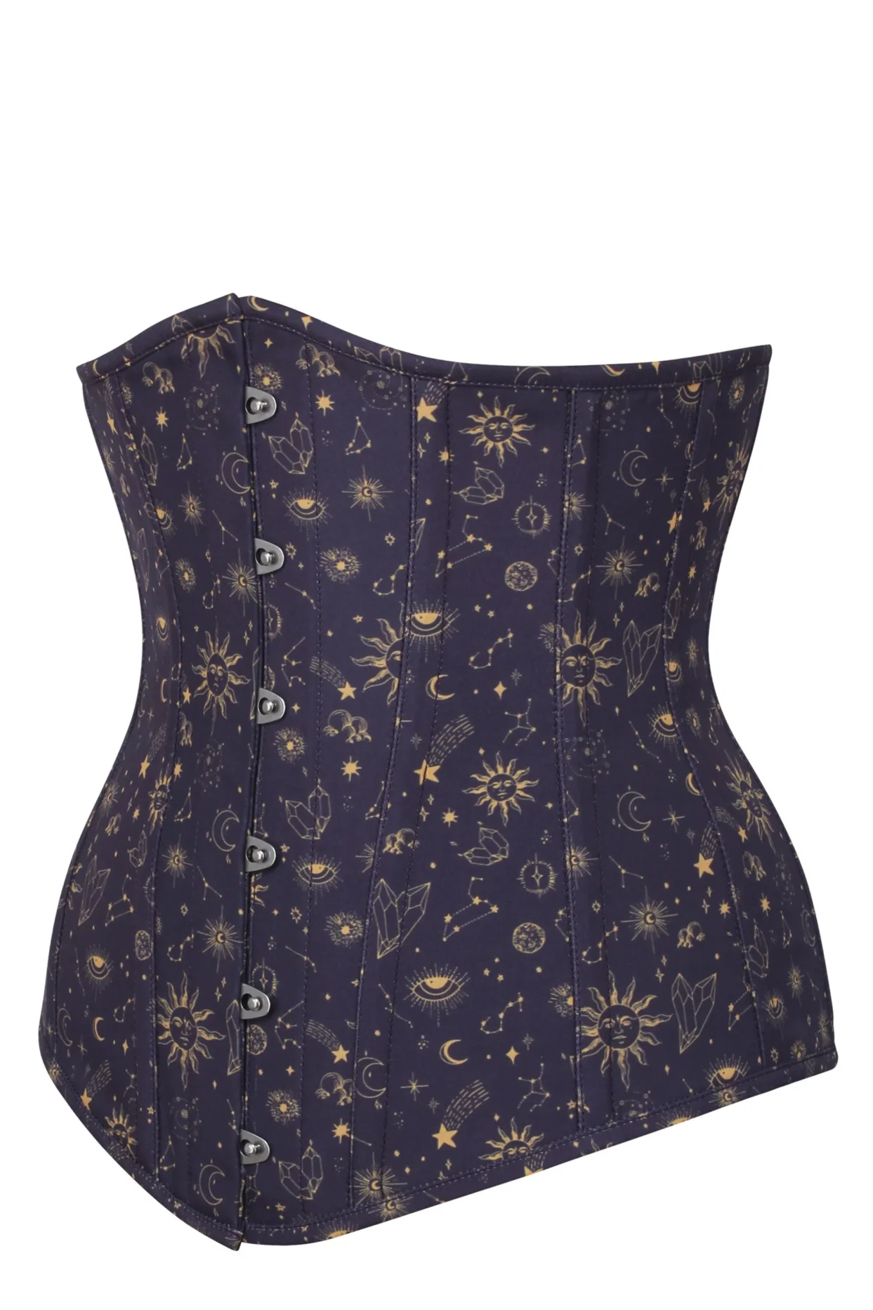 Cotton Printed Longline Underbust Plus Size Corset