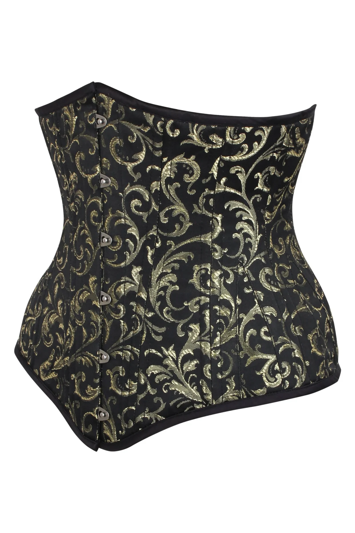 Beautiful Gold Waist Training Underbust Corset Longline