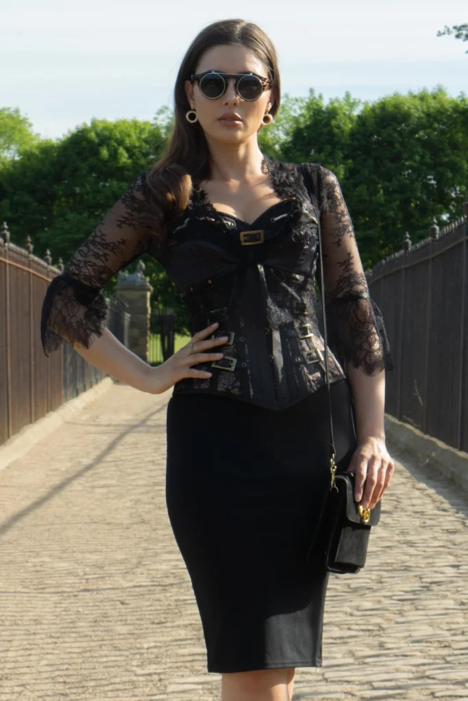 black steampunk corset