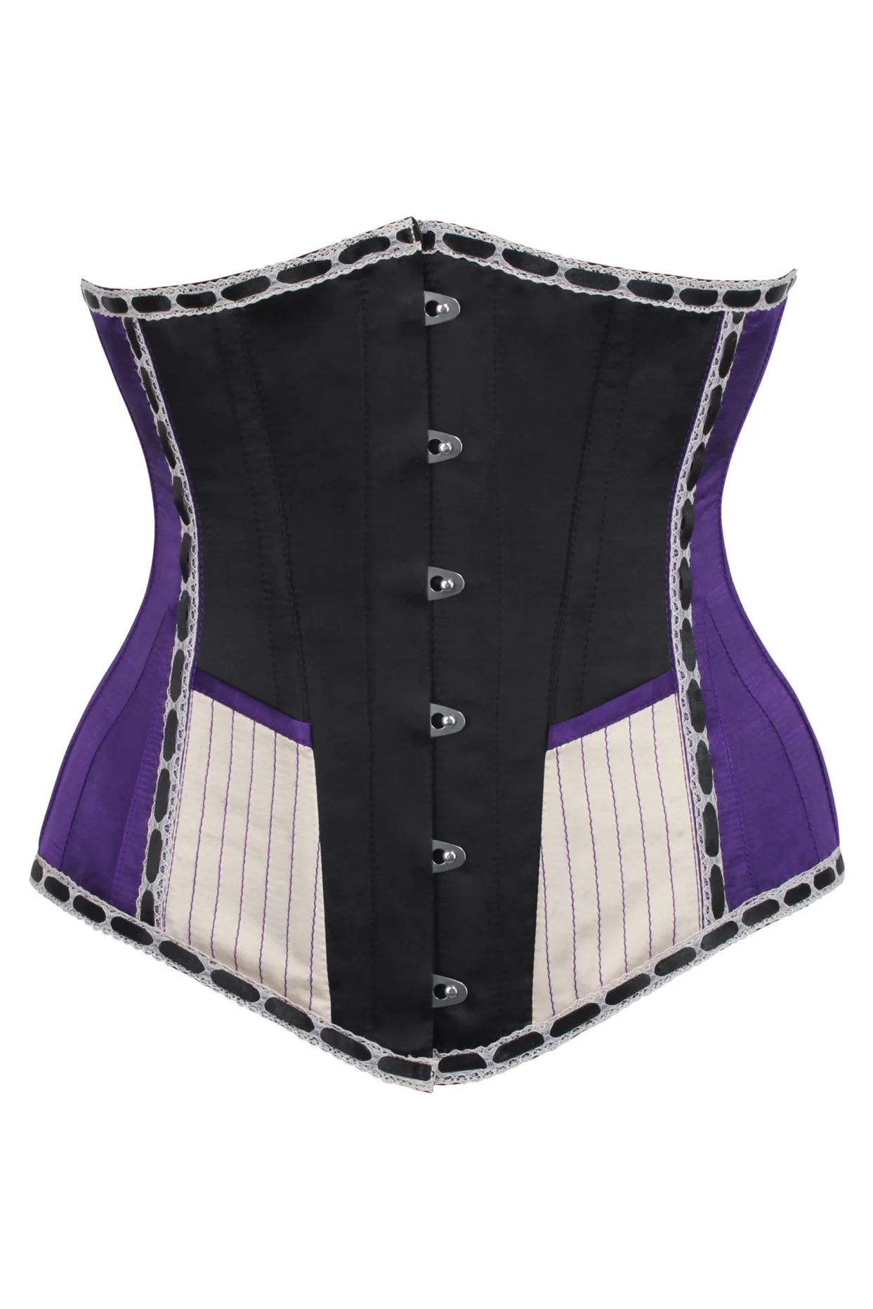 Purple Victorian Circus Inspired Longline Underbust Corset