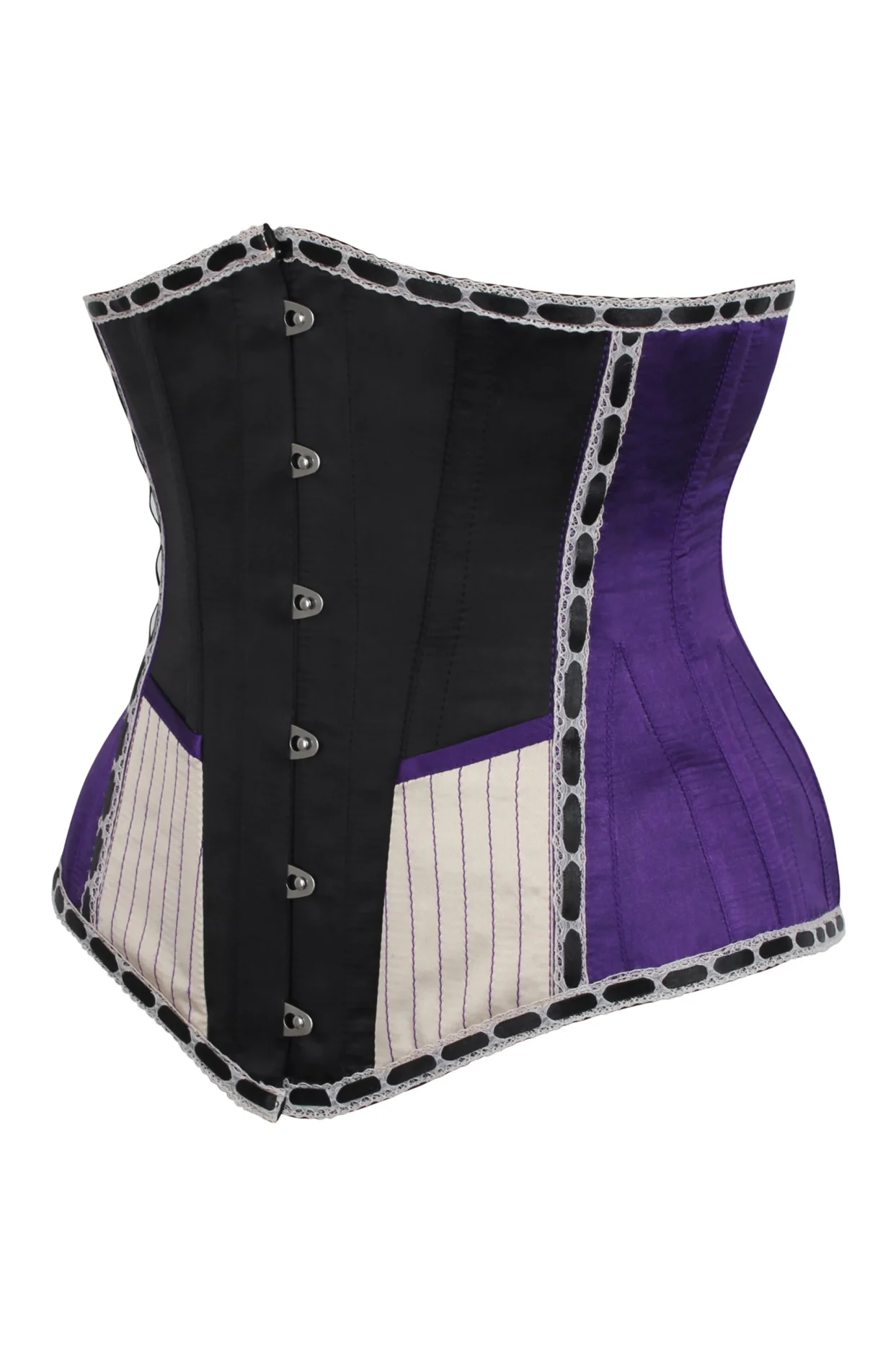 Purple Victorian Circus Inspired Longline Underbust Corset